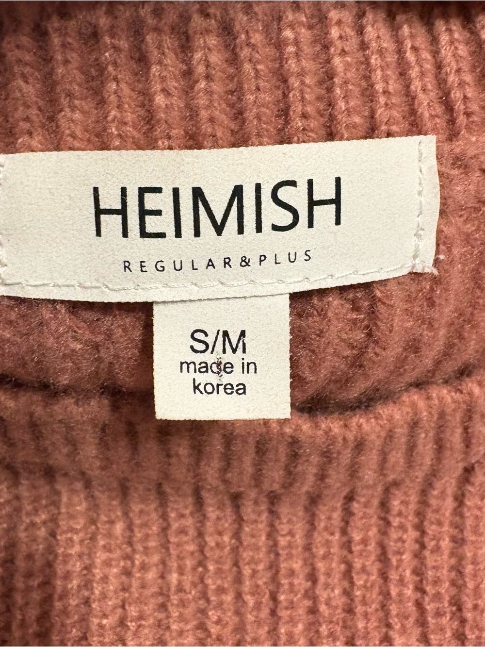 Pink Heimish Ribbed Knit Sweater - Picture 4 of 6